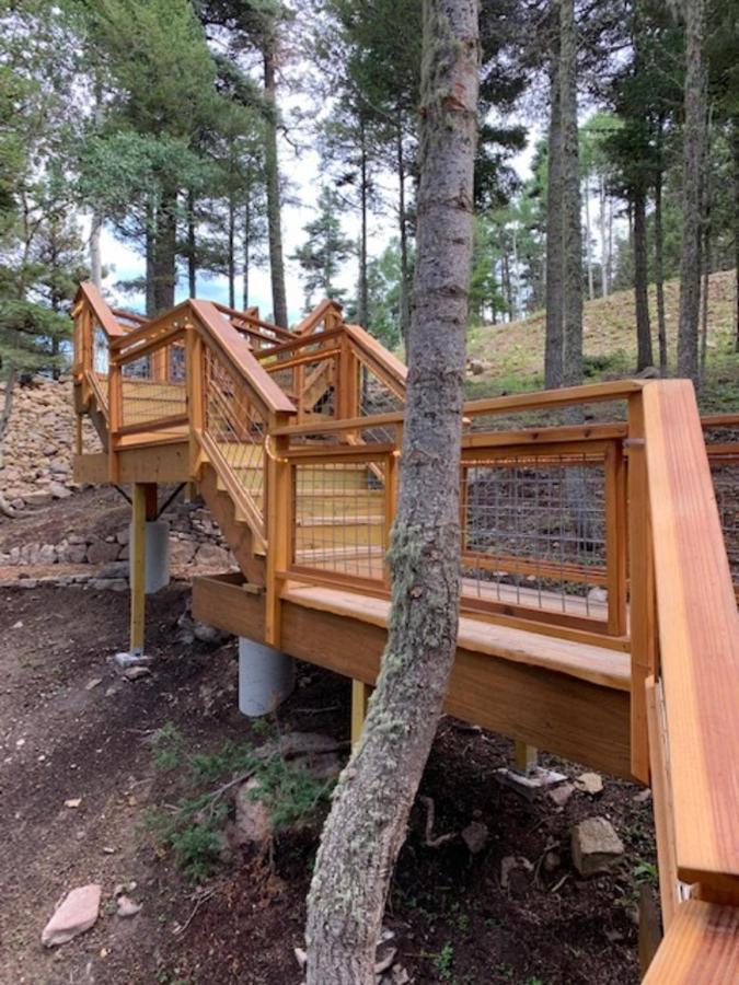 Ridgewalk Treehouse Angel Fire Exterior foto